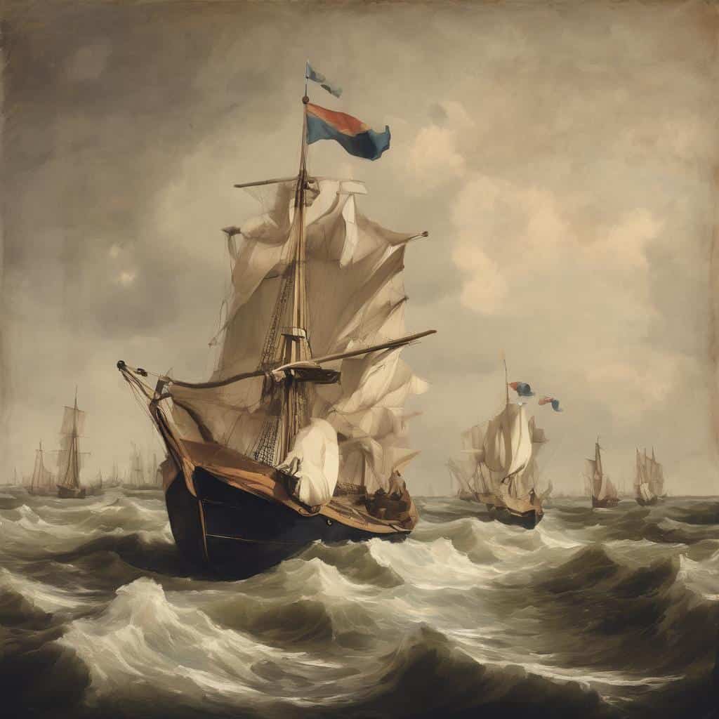 Καραβιές σε θάλασσα, ναυτικές καλλιτεχνικές κινήσεις, δημιουργία τέχνης με μαίες και πανιά, ζωγραφική καλλιτεχνικών ρευμάτων.